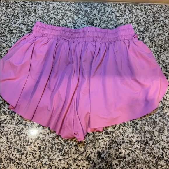 LUOGONGZI | Pink Pleated flowy athletic Skort/shorts - Picture 1 of 9